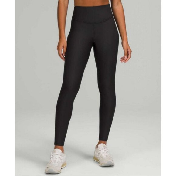 Lululemon Base Pace High-Rise Fleece Tight 28" Black Size 6 - Picture 1 of 9